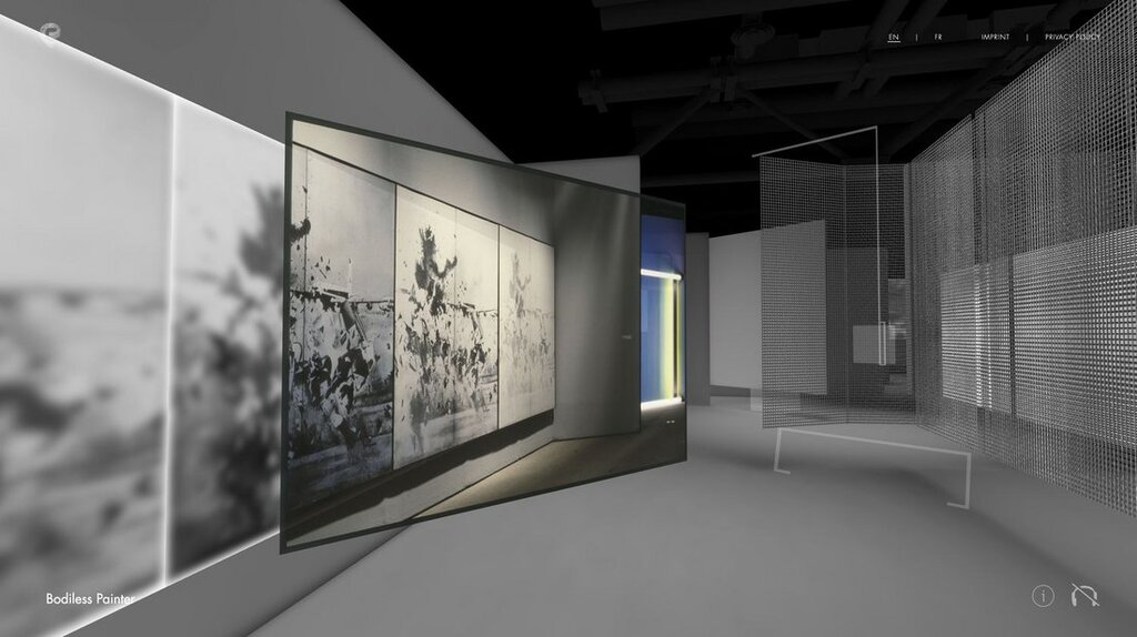 Capture d’écran de Beyond Matter - réinterprétation virtuelle des Immatérieux © Centre Pompidou