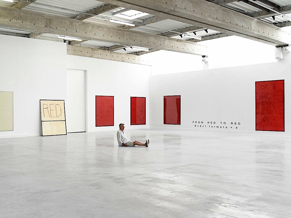 Jean-Pierre Bertrand, ’’FROM RED TO RED’’, vue partielle d’exposition, 2015 © Jean-Pierre Bertrand - ADAGP / Photo : Denis Prisset, 2015
